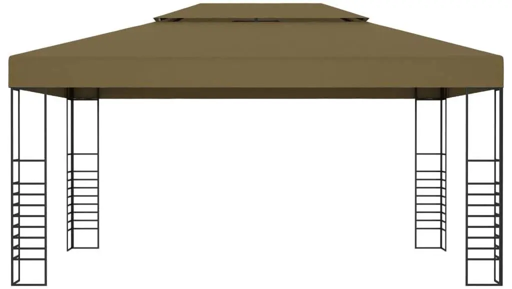 Pavilion de gradina VidaXL 3070310 3x4 (Taupe Grey)