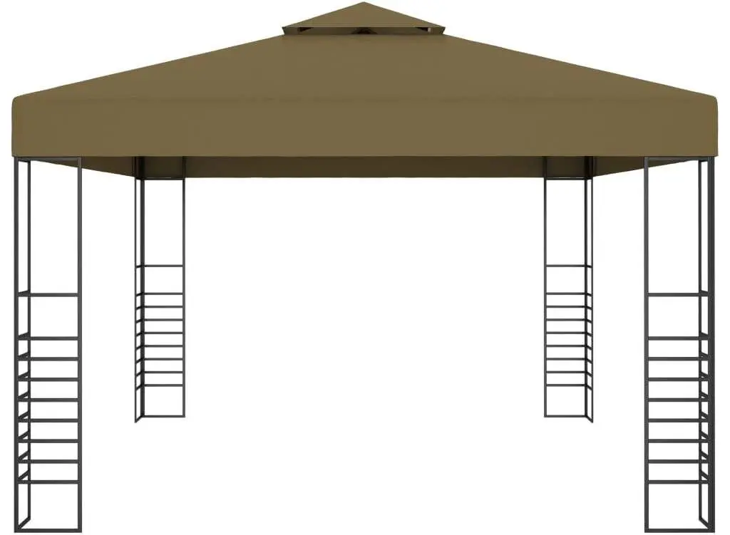 Pavilion de gradina VidaXL 3070310 3x4 (Taupe Grey)