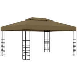 Pavilion de gradina VidaXL 3070310 3x4 (Taupe Grey)