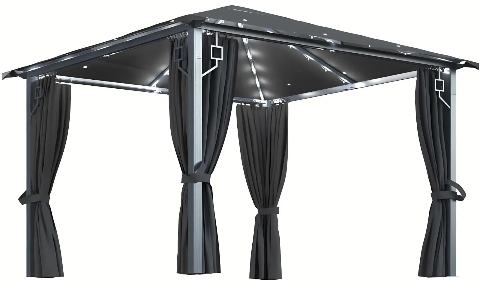 Садовый павильон VidaXL 3070333 3x3 (Anthracite)