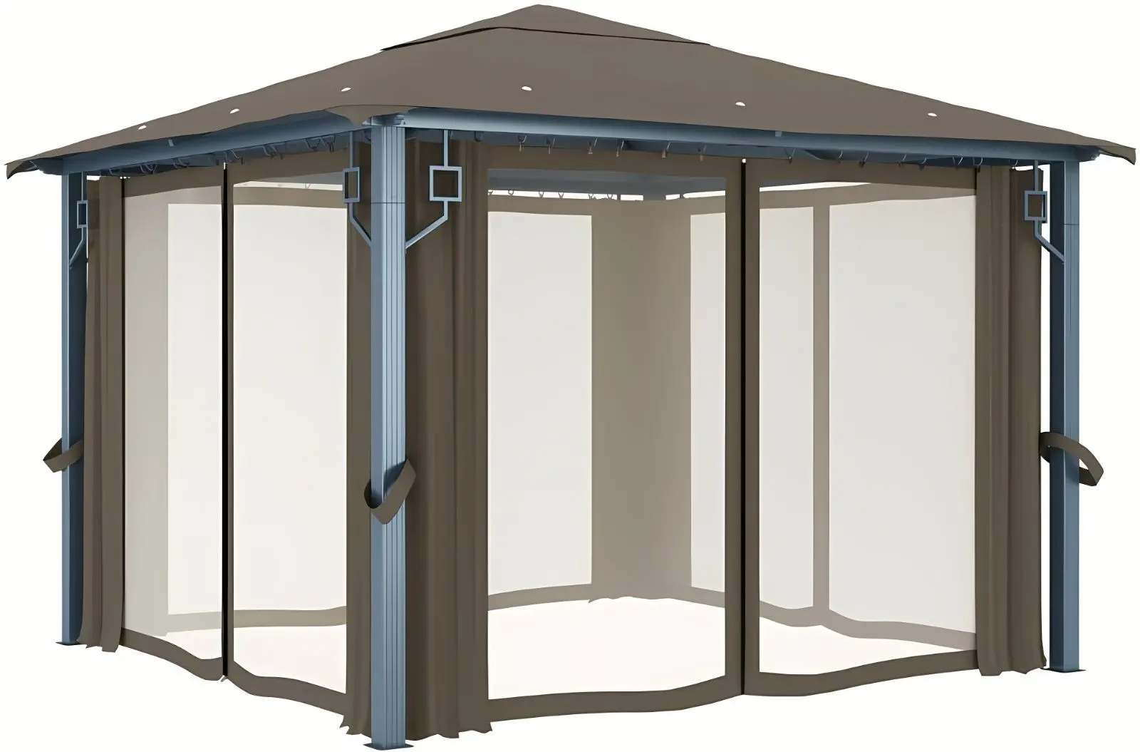 Садовый павильон VidaXL 3070334 3x3 (Taupe Grey)