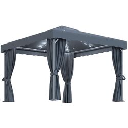 Садовый павильон VidaXL 3070347 3x3 (Anthracite) Thumb