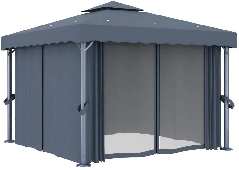 Садовый павильон VidaXL 3070347 3x3 (Anthracite)