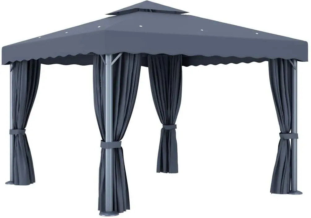 Садовый павильон VidaXL 3070347 3x3 (Anthracite)