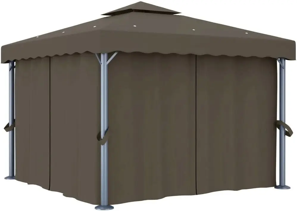 Садовый павильон VidaXL 3070349 3x3 (Taupe Grey)