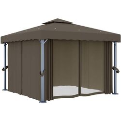 Садовый павильон VidaXL 3070349 3x3 (Taupe Grey) Thumb