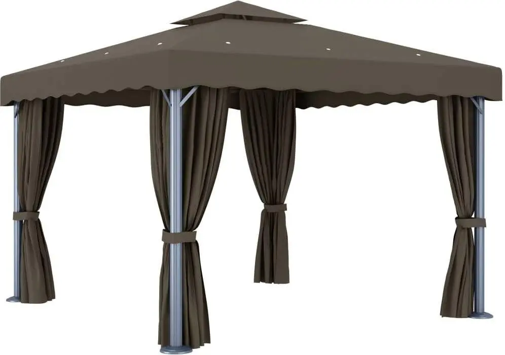 Садовый павильон VidaXL 3070349 3x3 (Taupe Grey)