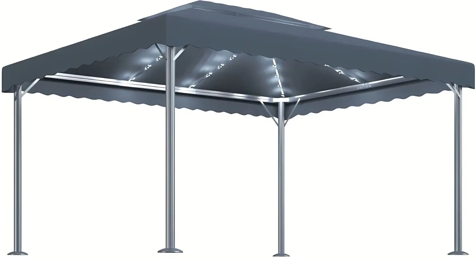 Pavilion de gradina VidaXL 3070352 4x3 (Anthracite) - 4