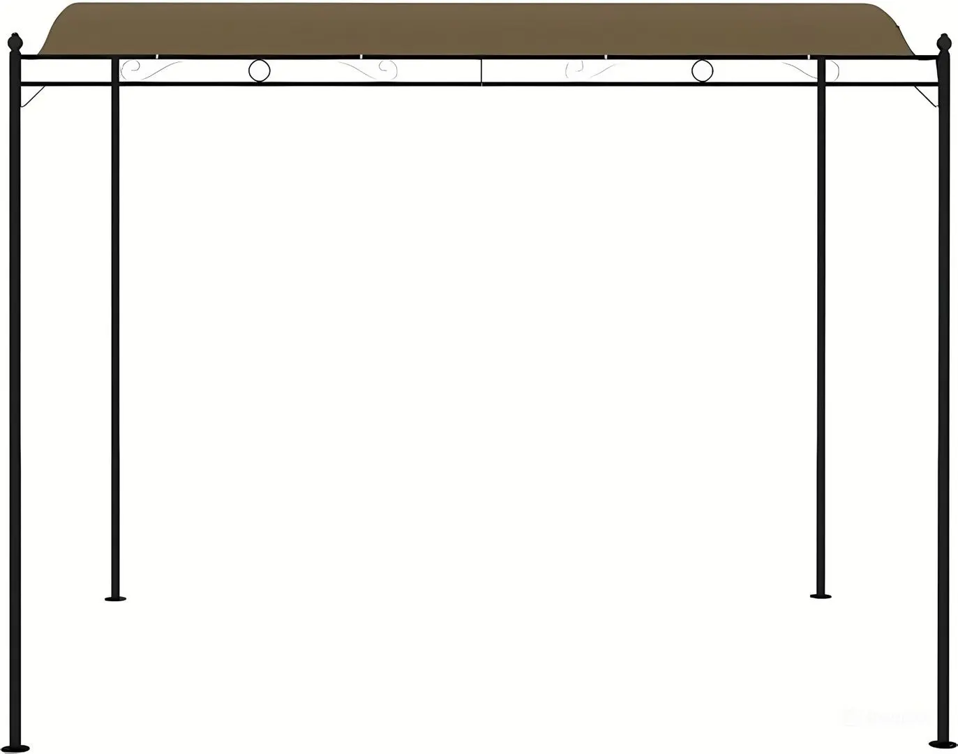 Садовый павильон VidaXL 312216 3x2.4 (Taupe Grey) - 4