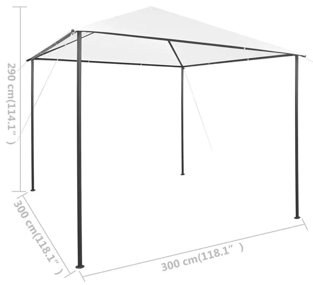 Садовый павильон VidaXL 312241 3x3 (White)