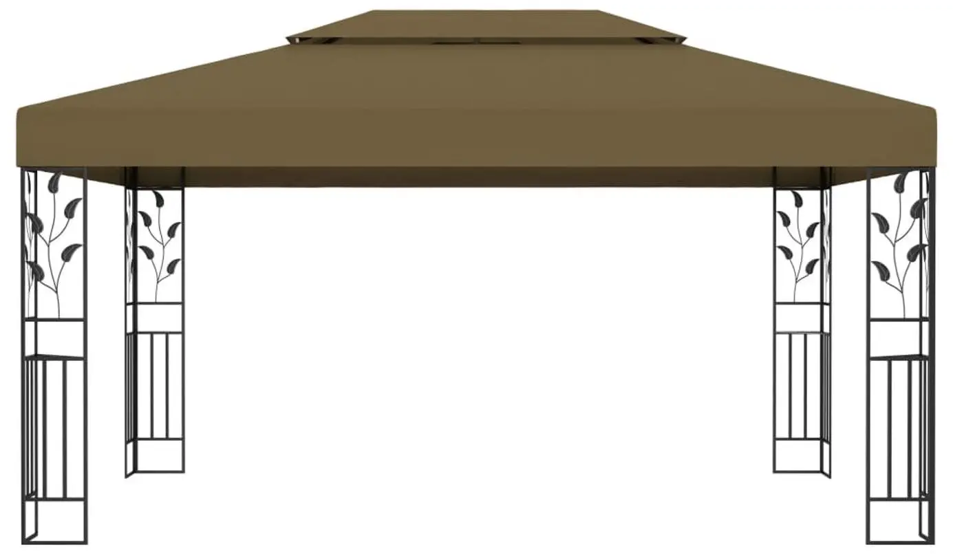 Pavilion de gradina VidaXL 312244 3x4 (Taupe) - 2