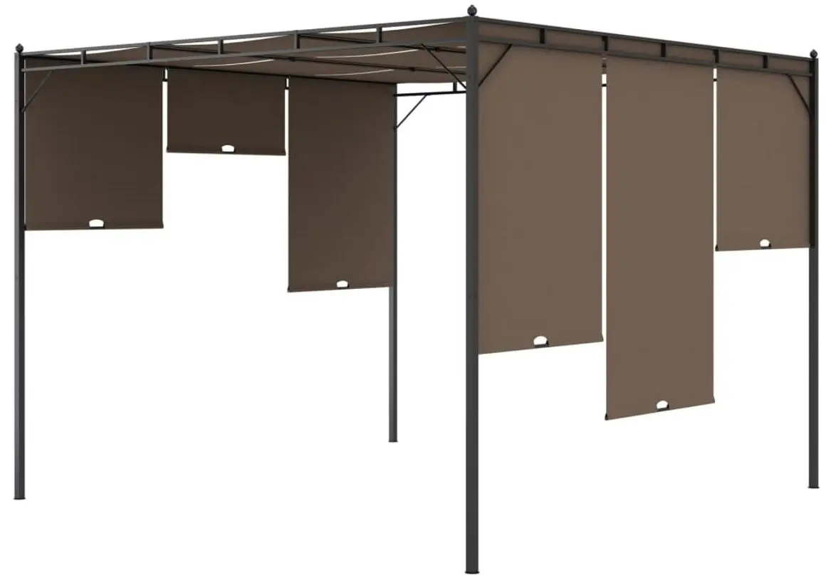 Садовый павильон VidaXL 312263 3x3 (Taupe) - 6