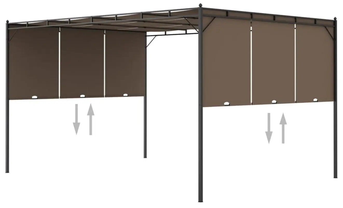 Pavilion de gradina VidaXL 312264 4x3 (Taupe) - 7