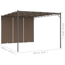 Pavilion de gradina VidaXL 312264 4x3 (Taupe) Thumb