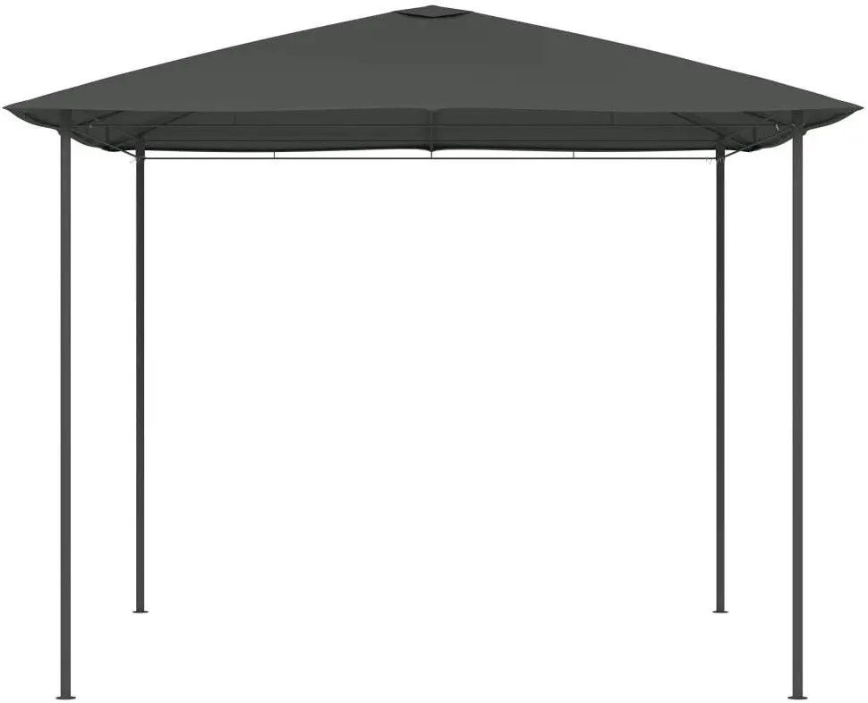 Pavilion de gradina VidaXL 313610 3x3 (Anthracite) - 2