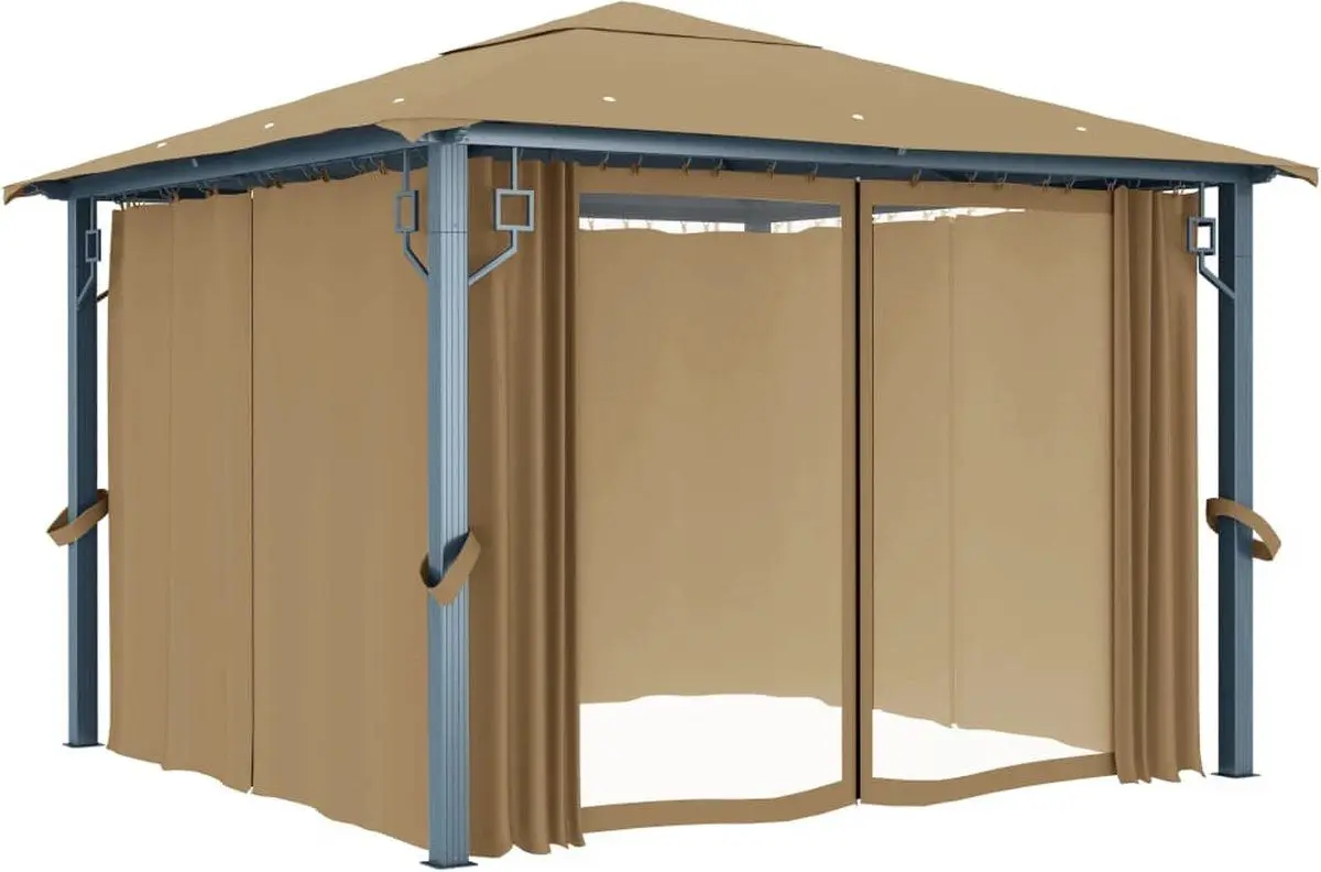 Садовый павильон VidaXL 313893 3х3 (Taupe Grey)