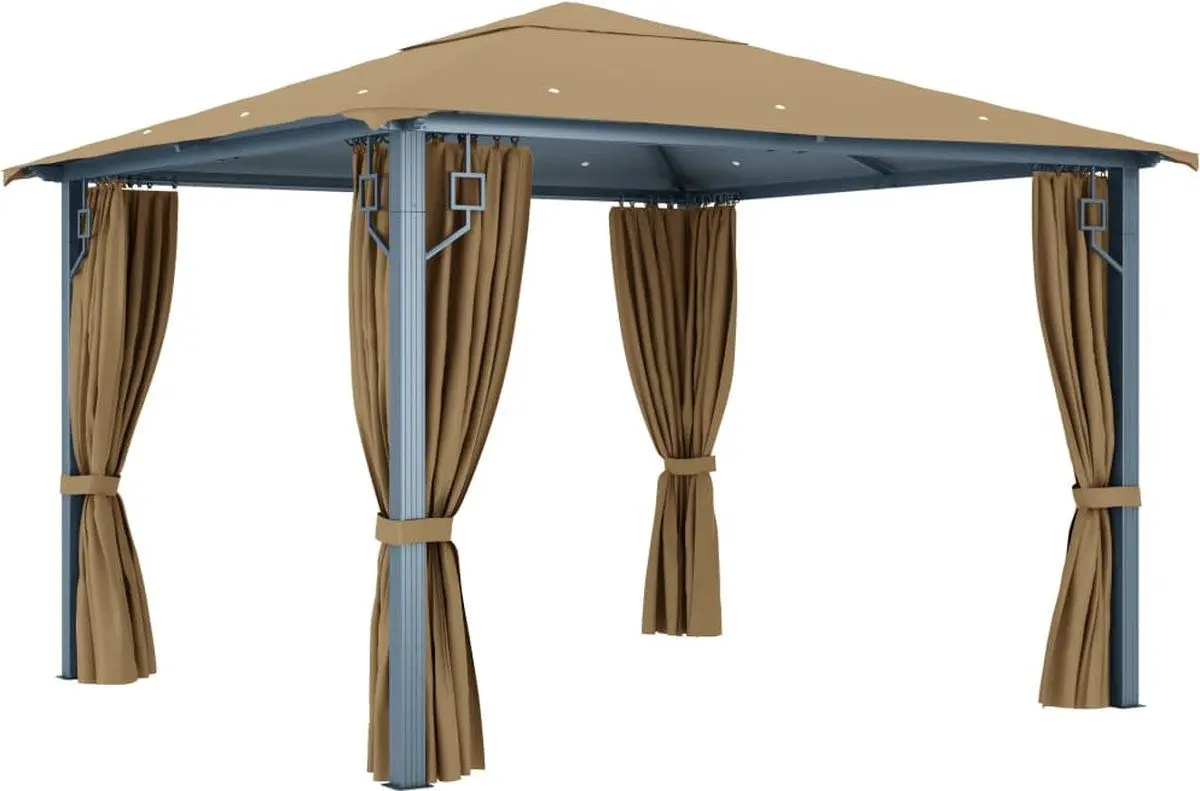 Садовый павильон VidaXL 313893 3х3 (Taupe Grey)