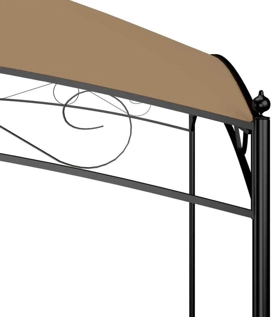 Садовый павильон VidaXL 313910 3х4 (Taupe Grey) - 4