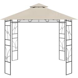 Pavilion de gradina VidaXL 313912 3х3 (Cream) Thumb