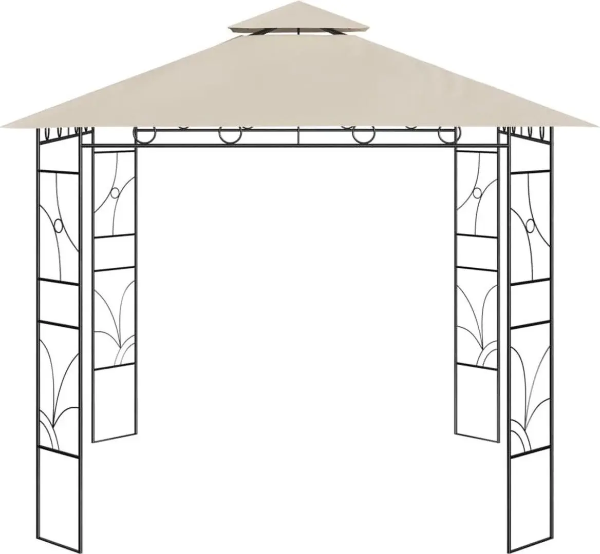 Pavilion de gradina VidaXL 313912 3х3 (Cream) - 2