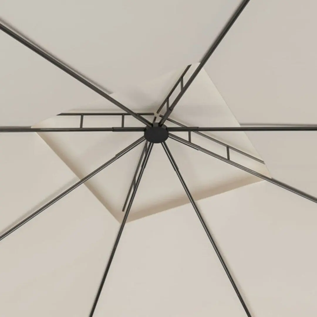 Pavilion de gradina VidaXL 313912 3х3 (Cream) - 3