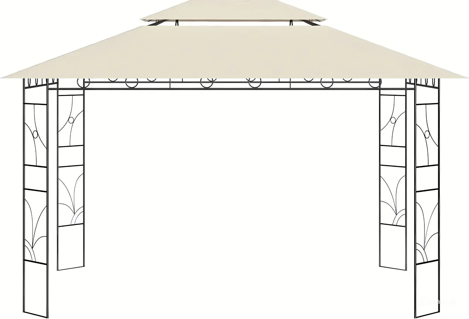 Pavilion de gradina VidaXL 313915 4х3 (Cream) - 2
