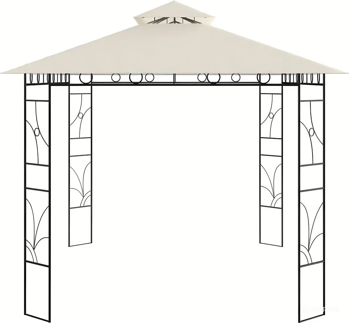 Pavilion de gradina VidaXL 313915 4х3 (Cream) - 3