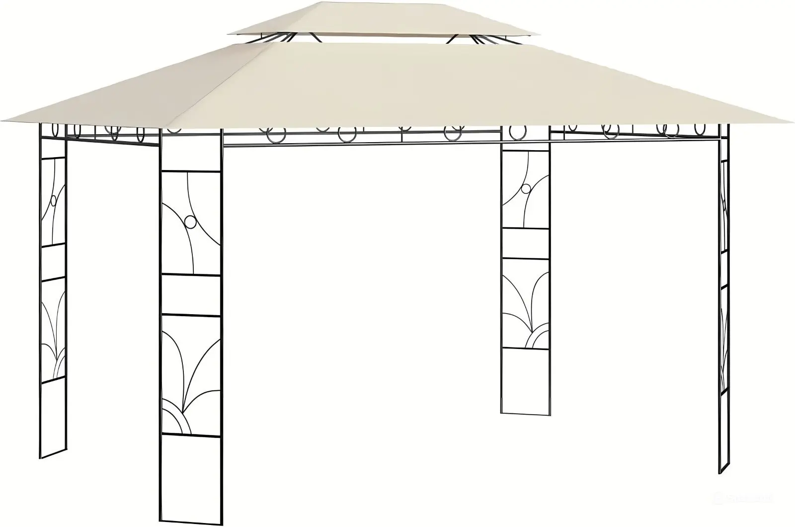 Pavilion de gradina VidaXL 313915 4х3 (Cream)