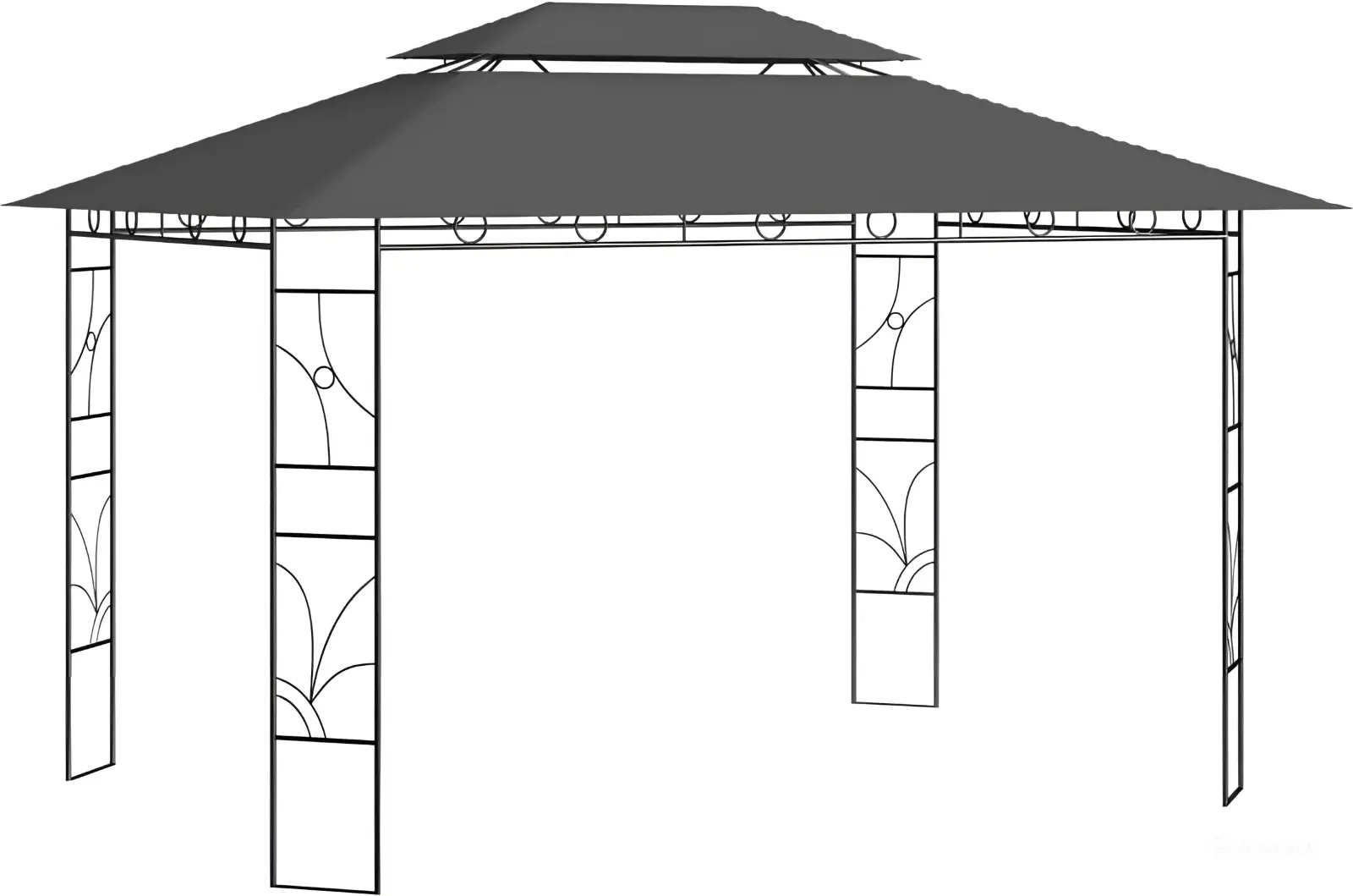 Pavilion de gradina VidaXL 313917 4х3 (Anthracite)