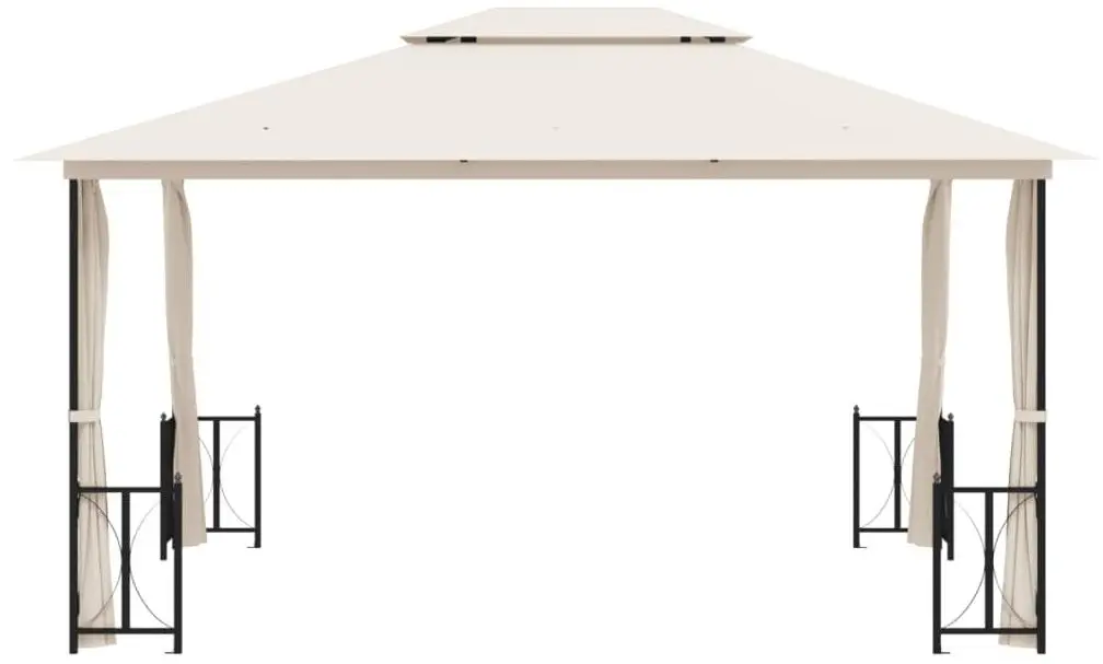 Pavilion de gradina VidaXL 318543 3x4 (Cream)