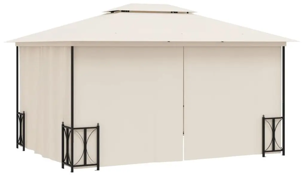 Pavilion de gradina VidaXL 318543 3x4 (Cream)