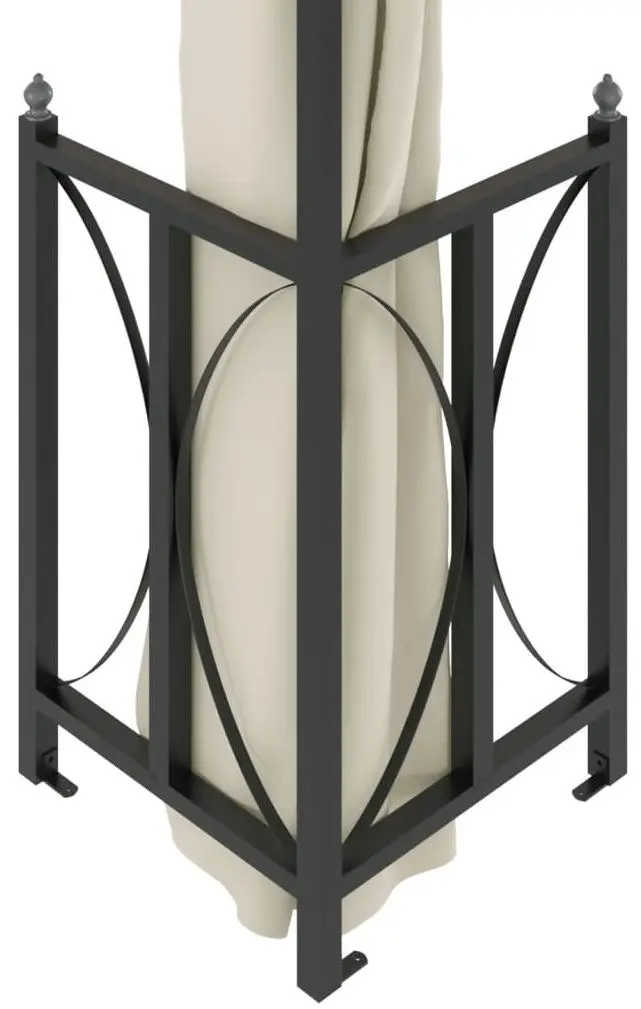 Pavilion de gradina VidaXL 318543 3x4 (Cream)