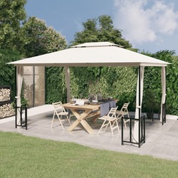 Pavilion de gradina VidaXL 318543 3x4 (Cream) Thumb