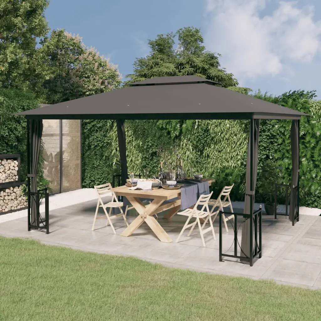 Pavilion de gradina VidaXL 318544 3x4 (Anthracite)