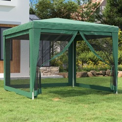 Pavilion de gradina VidaXL 319228 3x3 (Green) Thumb
