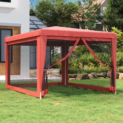 Pavilion de gradina VidaXL 319235 3x4 (Red) Thumb