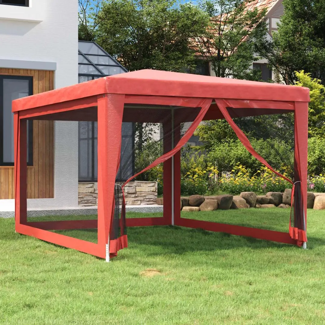 Pavilion de gradina VidaXL 319235 3x4 (Red)