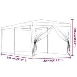 Садовый павильон VidaXL 319238 3x6 (Green) Thumb