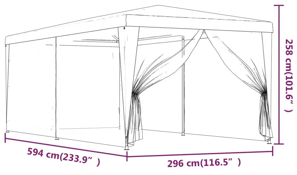 Pavilion de gradina VidaXL 319239 3x6 (Anthracite)