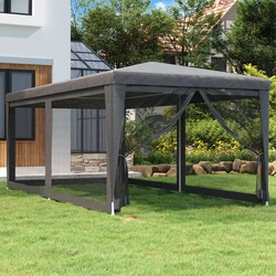 Pavilion de gradina VidaXL 319239 3x6 (Anthracite) Thumb