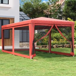 Pavilion de gradina VidaXL 319240 3x6 (Red) Thumb