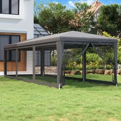 Pavilion de gradina VidaXL 319244 3x9 (Anthracite) Thumb