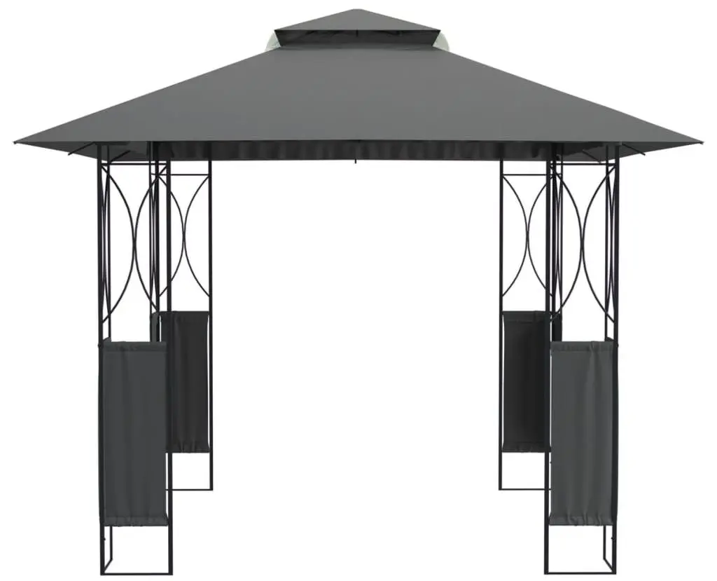 Pavilion de gradina VidaXL 360141 3x3 (Anthracite) - 2