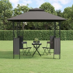 Pavilion de gradina VidaXL 360141 3x3 (Anthracite) Thumb