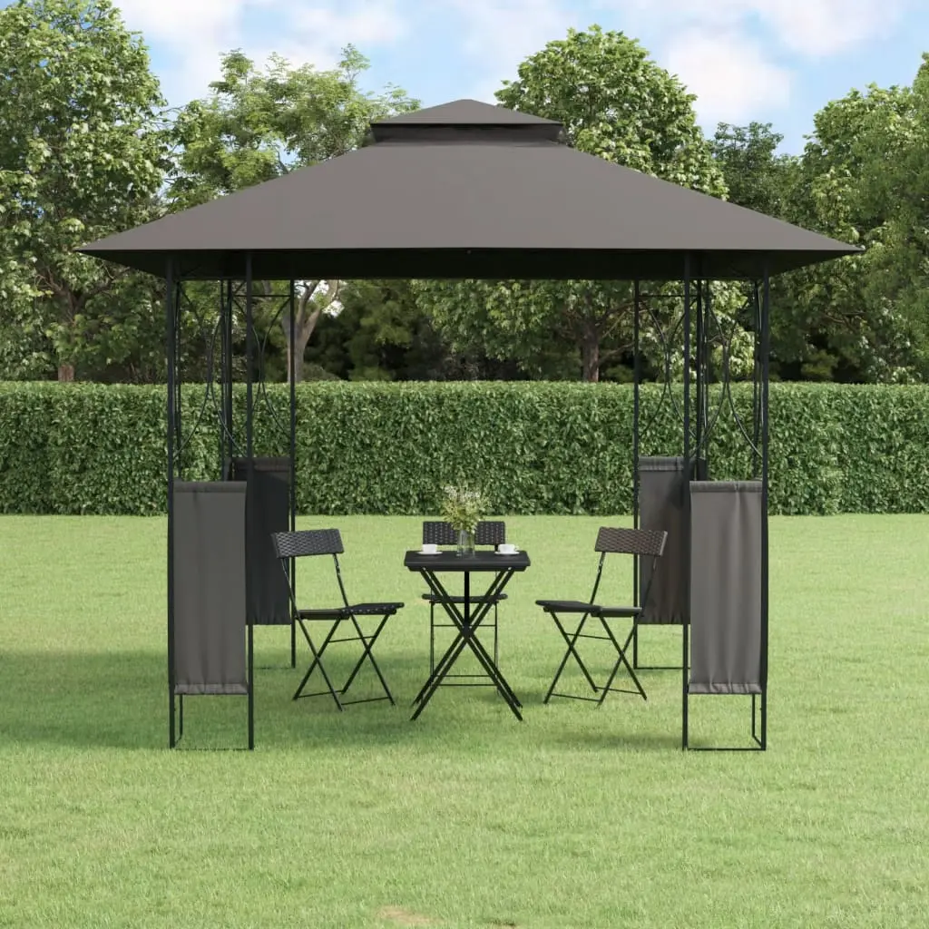 Pavilion de gradina VidaXL 360141 3x3 (Anthracite) - 6