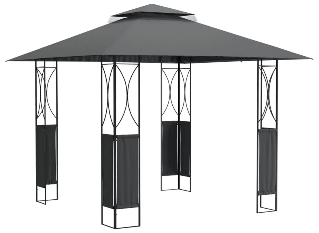 Pavilion de gradina VidaXL 360141 3x3 (Anthracite)