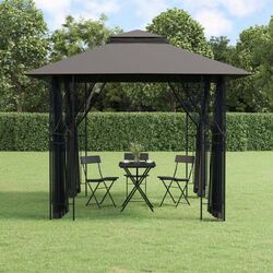 Pavilion de gradina VidaXL 360143 3x3 (Anthracite) Thumb