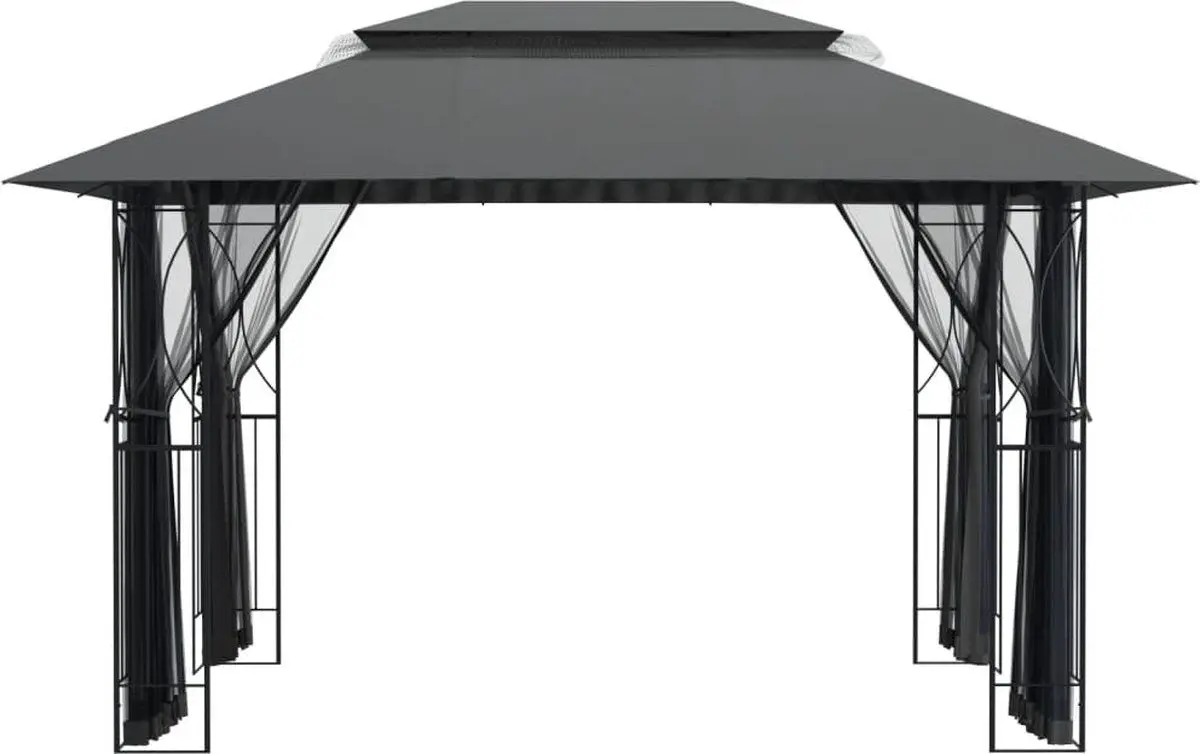 Садовый павильон VidaXL 360144 4x3 (Anthracite) - 3