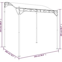 Pavilion de gradina VidaXL 362392 2x2.3 (Anthracite) Thumb