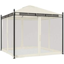 Садовый павильон VidaXL 368434 2.9x2.9 (Cream)